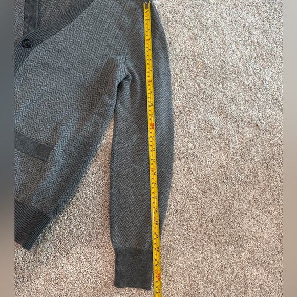 Charcoal Gray Cardigan Sweater - Picture 6 of 9